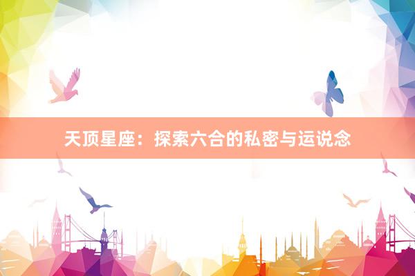 天顶星座：探索六合的私密与运说念